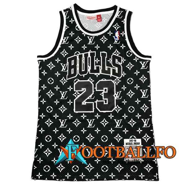 Camisetas Chicago Bulls (JORDAN #23) 2024/25 Negro/Blanco