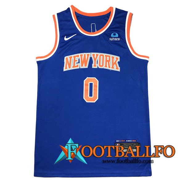 Camisetas New York Knicks (DIVINCENZO #0) 2024/25 Azul/Naranja