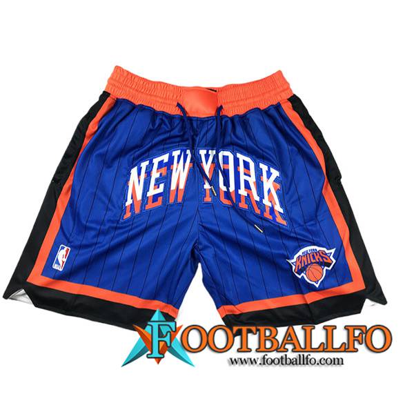 Cortos NBA New York Knicks 2024/25 Azul/Negro/Naranja