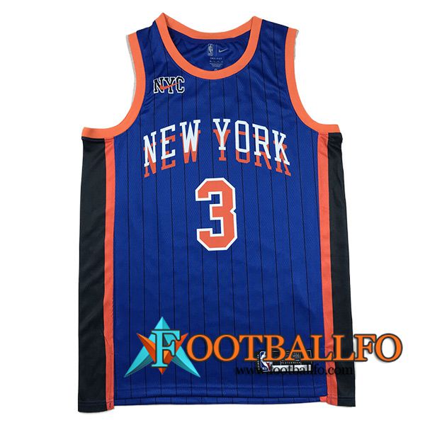 Camisetas New York Knicks (HART #3) 2024/25 Azul/Negro/Naranja