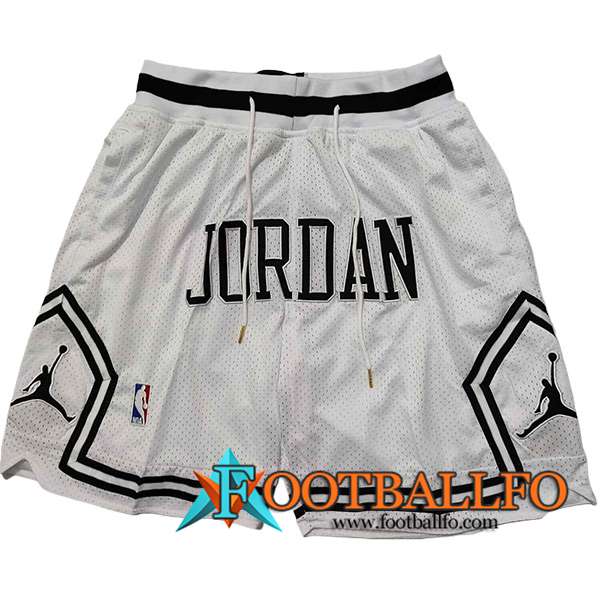 Cortos NBA Chicago Bulls 2024/25 Blanco/Negro