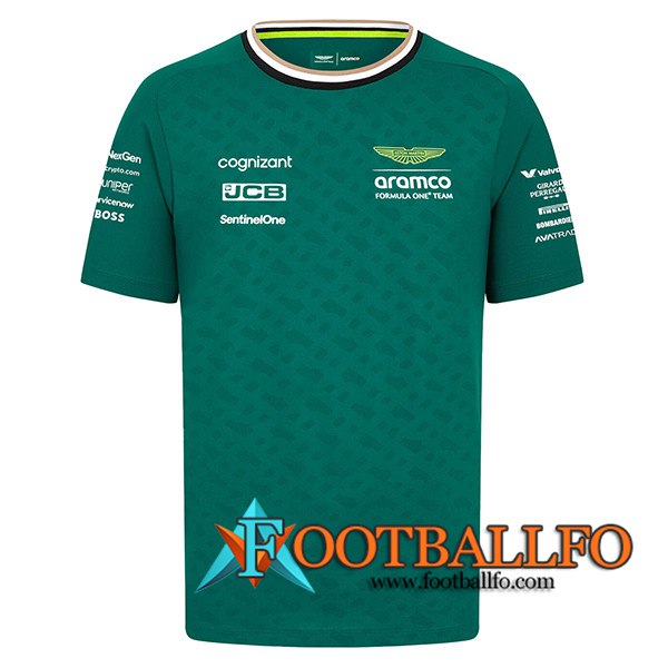 Camiseta de manga corta F1 Aston Martin Team Verde 2024