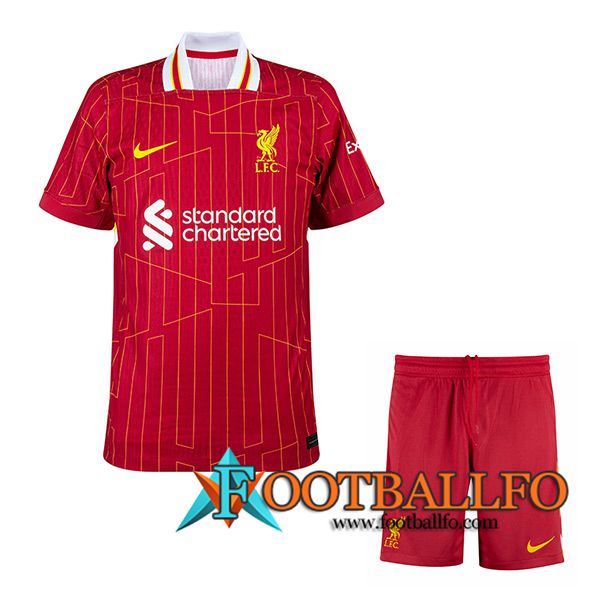 Camisetas Futbol FC Liverpool Primera + Cortos 2024/2025