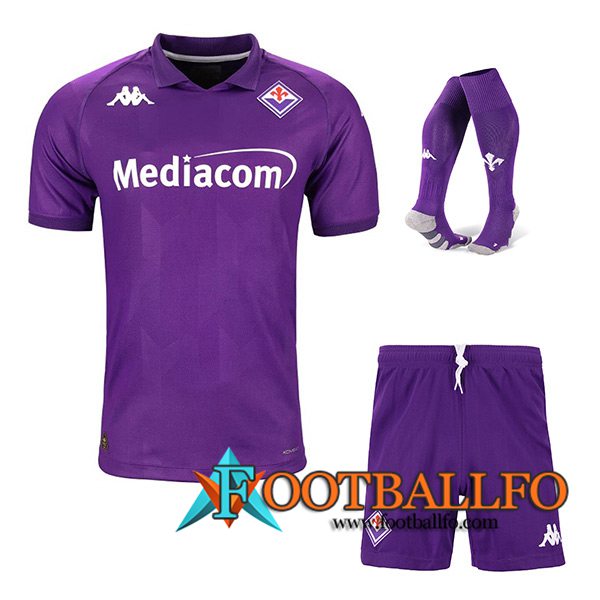 Camisetas Futbol Fiorentina Primera (Cortos + Calcetines) 2024/2025