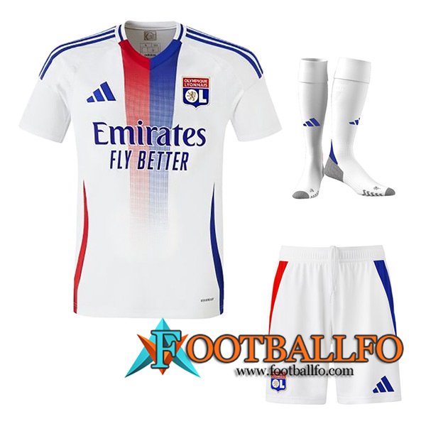 Camisetas Futbol lyon Primera (Cortos + Calcetines) 2024/2025