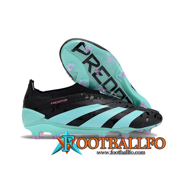 Adidas Botas De Fútbol PREDATOR ELITE LACELESS BOOTS FG Negro/Azul