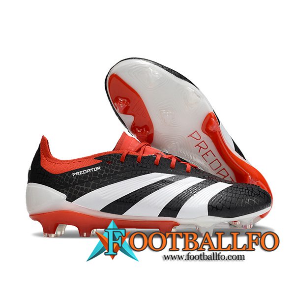 Adidas Botas De Fútbol Predator Elite FG Blanco/Negro/Rojo