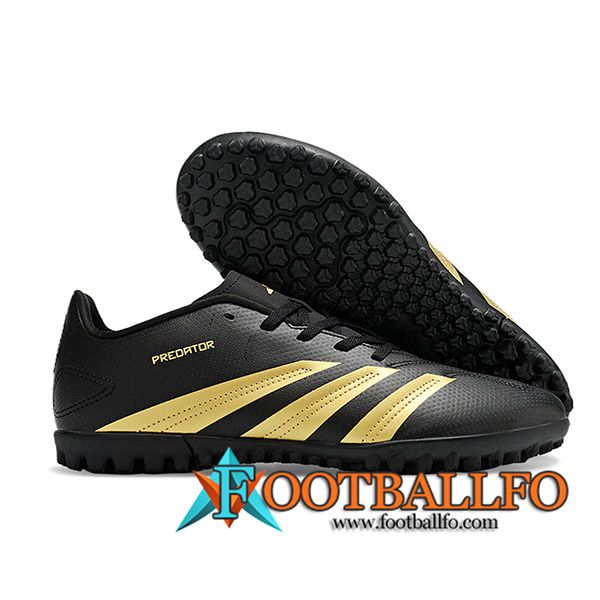 Adidas Botas De Fútbol Predator Club TF Negro/Amarillo -02