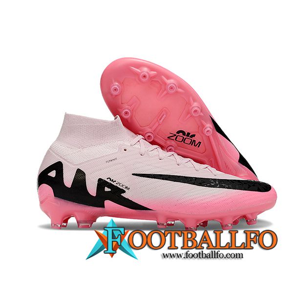 Nike Botas De Fútbol Air Zoom Mercurial Superfly IX Elite AG Rosa/Negro