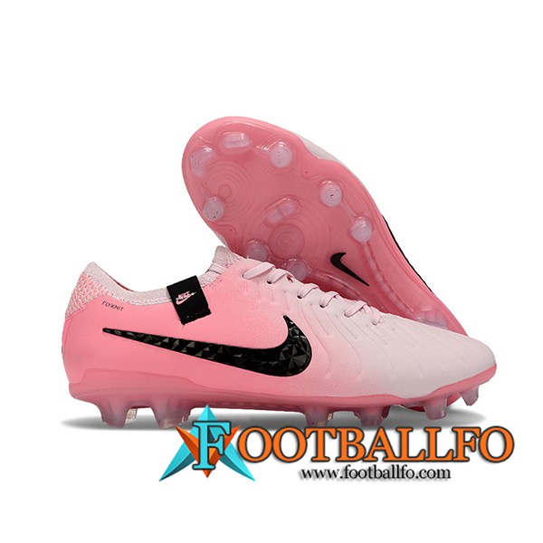 Nike Botas De Fútbol Tiempo Legend X Elite FG Rosa/Negro