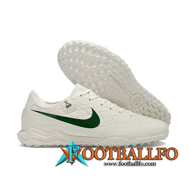 Nike Botas De Fútbol Tiempo Legend X Academy TF Blanco/Verde