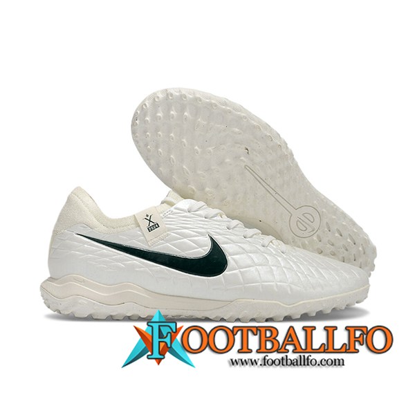 Nike Botas De Fútbol Tiempo Legend X PRO TF Blanco/Negro