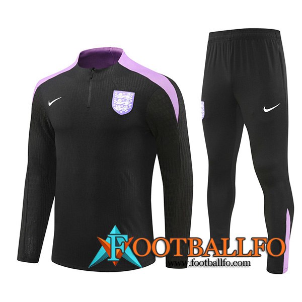 Chandal Equipos De Futbol Inglaterra Negro/Violeta 2024/2025