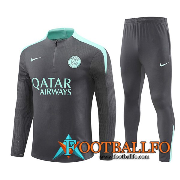 Chandal Equipos De Futbol PSG Gris/Verde 2024/2025