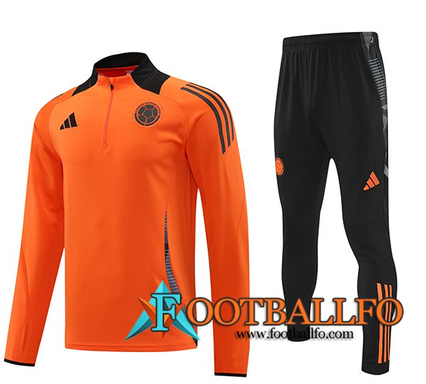 Chandal Equipos De Futbol Colombia Naranja/Negro 2024/2025