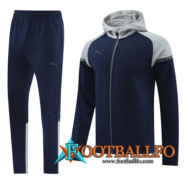 Chaqueta Con Capucha Chandal Rompevientos PUMA azul real 2024/2025