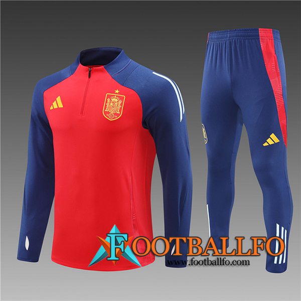 Chandal Equipos De Futbol España Ninos Rojo/Azul 2024/2025