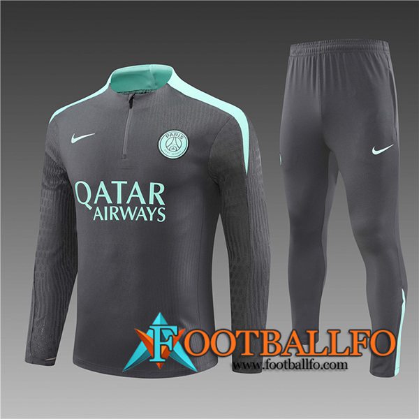 Chandal Equipos De Futbol PSG Ninos Gris/Verde 2024/2025