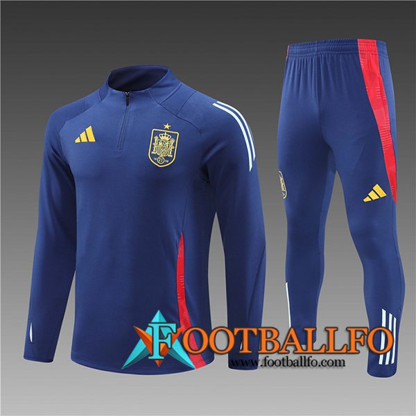 Chandal Equipos De Futbol España Ninos azul real 2024/2025