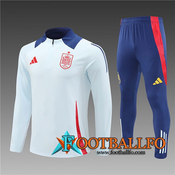 Chandal Equipos De Futbol España Ninos Azul Claro 2024/2025