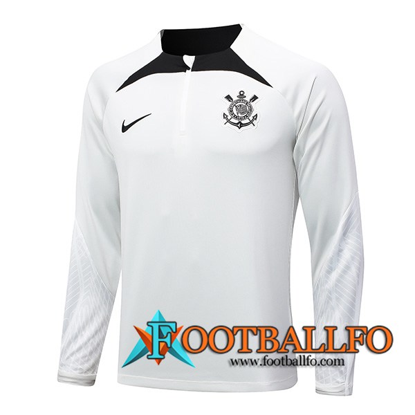 Sudadera De Entrenamiento Corinthians Blanco/Negro 2024/2025