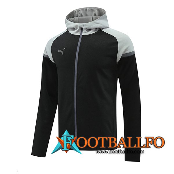 Chaqueta Con Capucha PUMA Negro/Gris 2024/2025