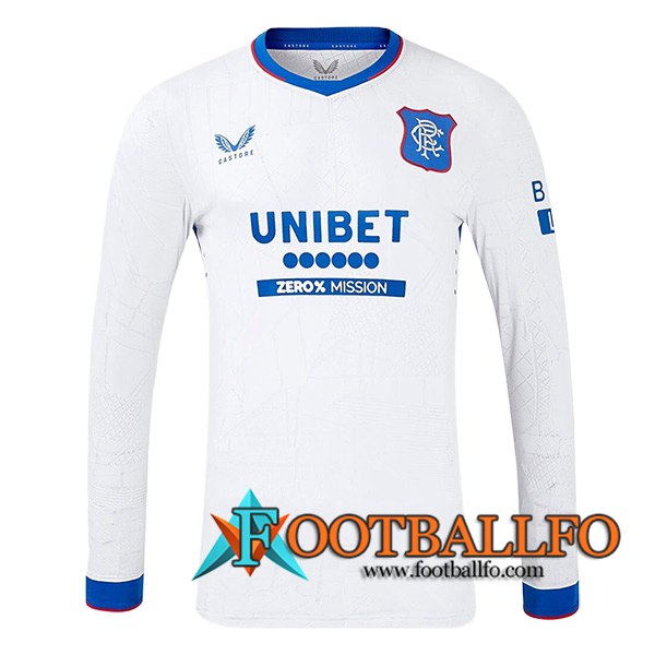 Nueva Camisetas De Futbol Rangers FC Segunda Manga Largas 2024/2025