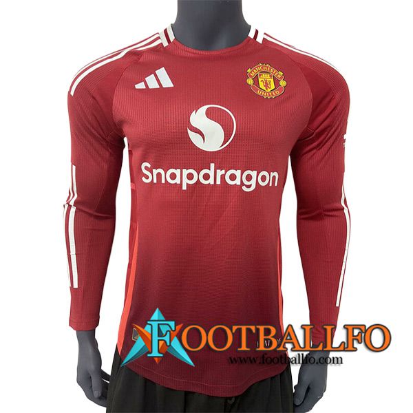 Camisetas De Futbol Manchester United Primera Manga Largas 2024/2025