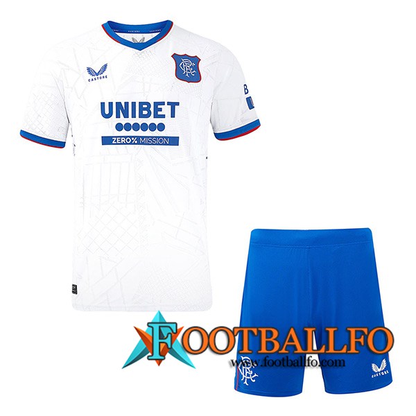 Nueva Camisetas De Futbol Rangers FC Ninos Segunda 2024/2025