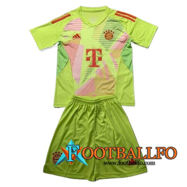 Camisetas De Futbol Bayern Munich Ninos Portero Verde 2024/2025