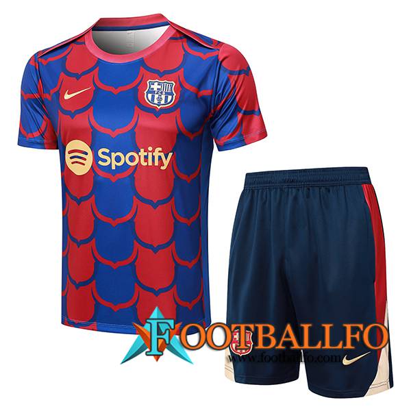 Camiseta Entrenamiento FC Barcelona Rojo/Azul 2024/2025