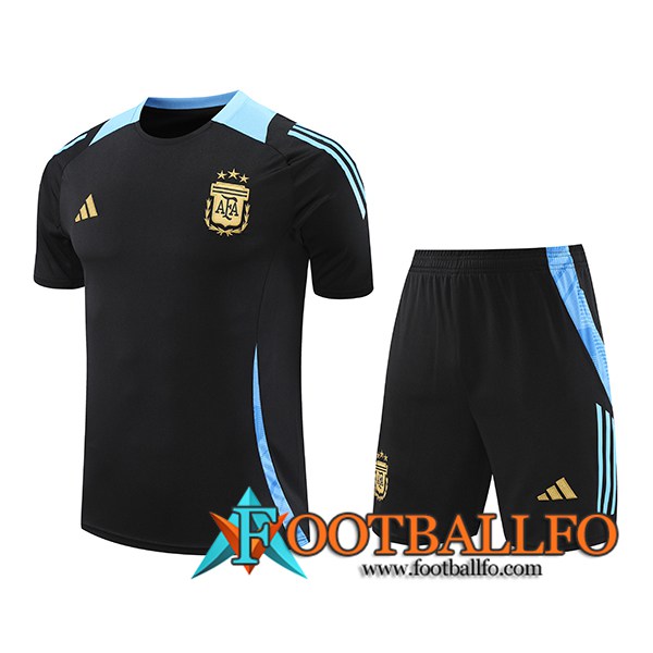 Camiseta Entrenamiento Argentina Negro/Azul 2024/2025