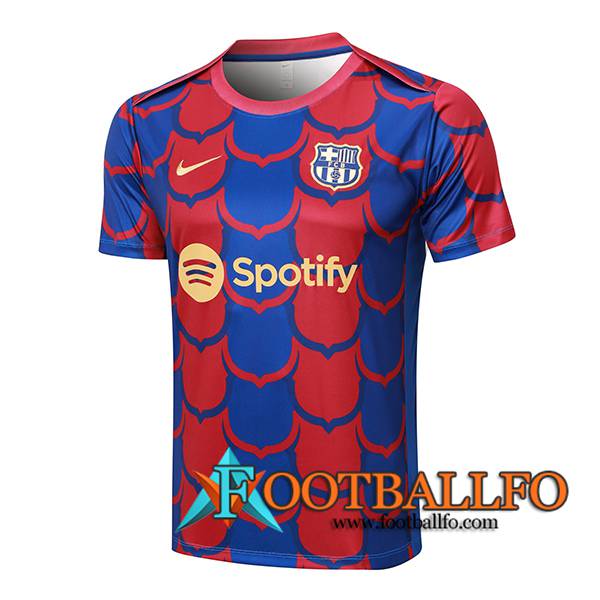 Camiseta Entrenamiento FC Barcelona Rojo/Azul 2024/2025