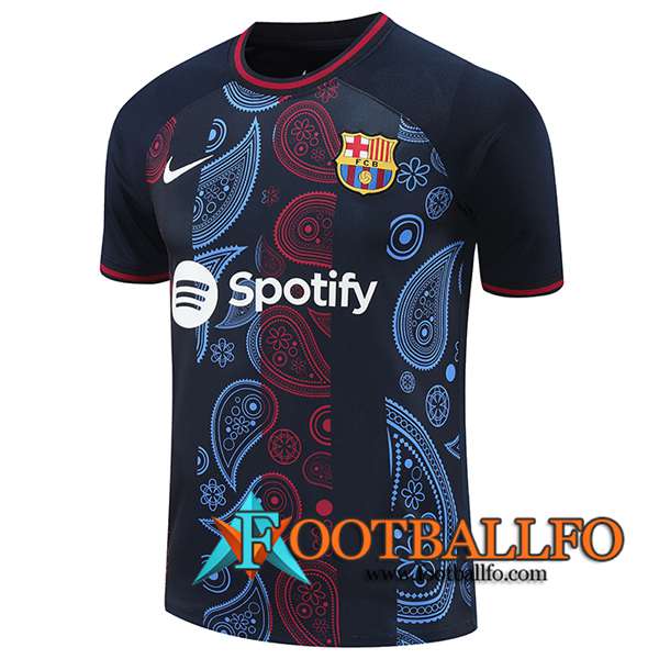 Camiseta Entrenamiento FC Barcelona Negro/Rojo/Azul 2024/2025