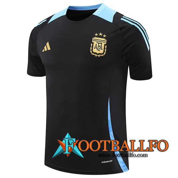 Camiseta Entrenamiento Argentina Negro/Azul 2024/2025