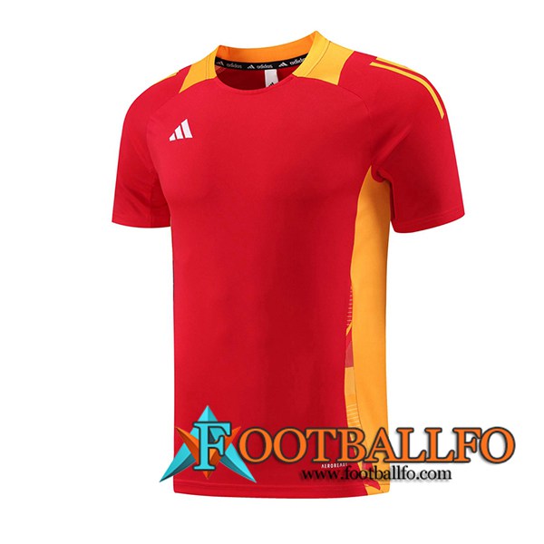 Camiseta Entrenamiento Adidas Rojo/Amarillo 2024/2025