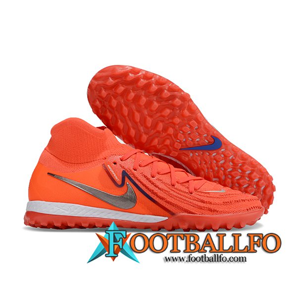 Nike Botas De Fútbol Phantom Luna Elite NU TF Naranja/Gris