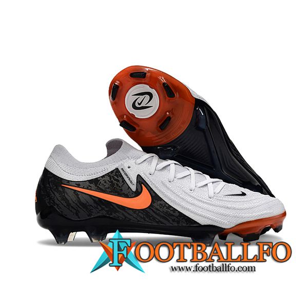 Nike Botas De Fútbol Phantom Luna Elite NU FG Blanco/Negro/Naranja -03