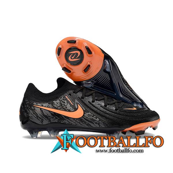 Nike Botas De Fútbol Phantom Luna Elite NU FG Negro/Naranja