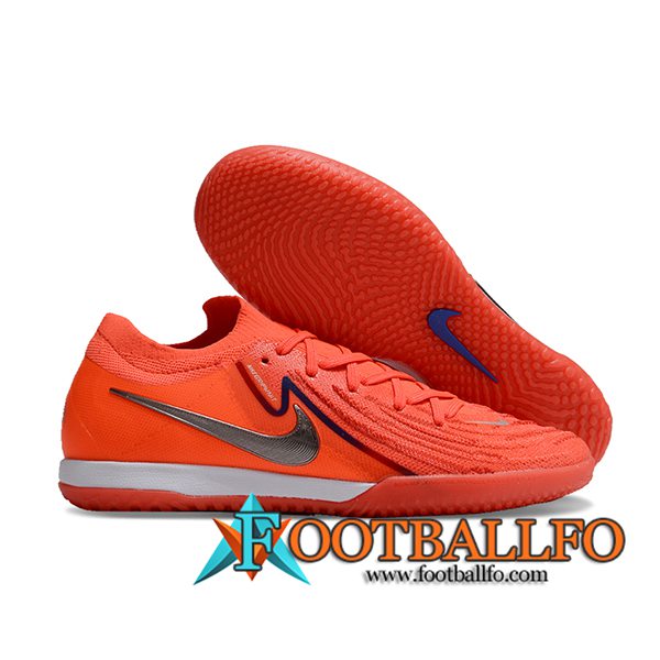 Nike Botas De Fútbol Phantom GX II Elite IC Naranja/Gris