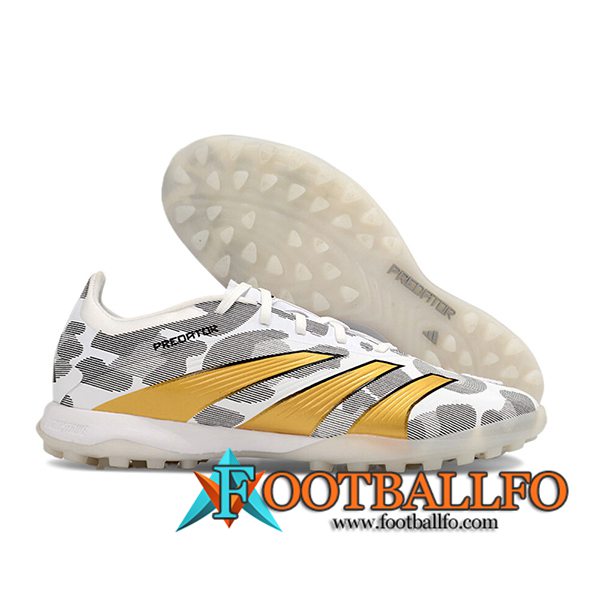 Adidas Botas De Fútbol PREDATOR 24 ELITE TF BOOTS Gris/Amarillo/Blanco