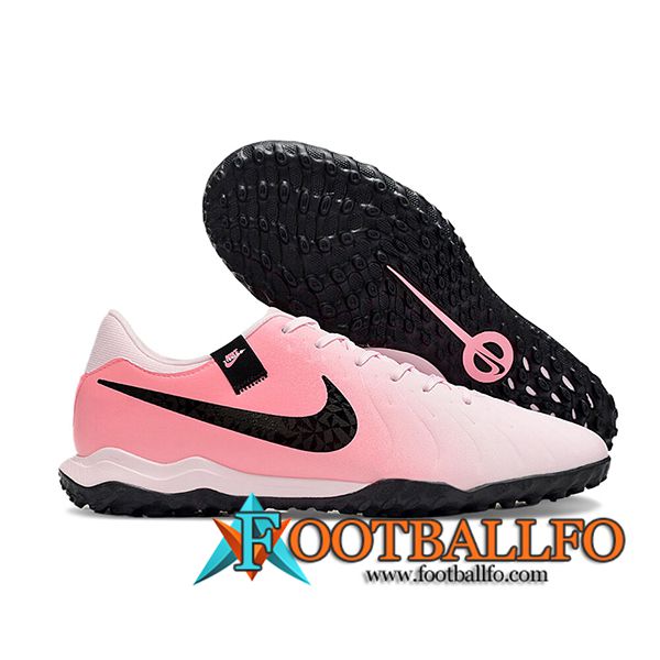 Nike Botas De Fútbol Tiempo Legend X Academy TF Rosa/Negro -02