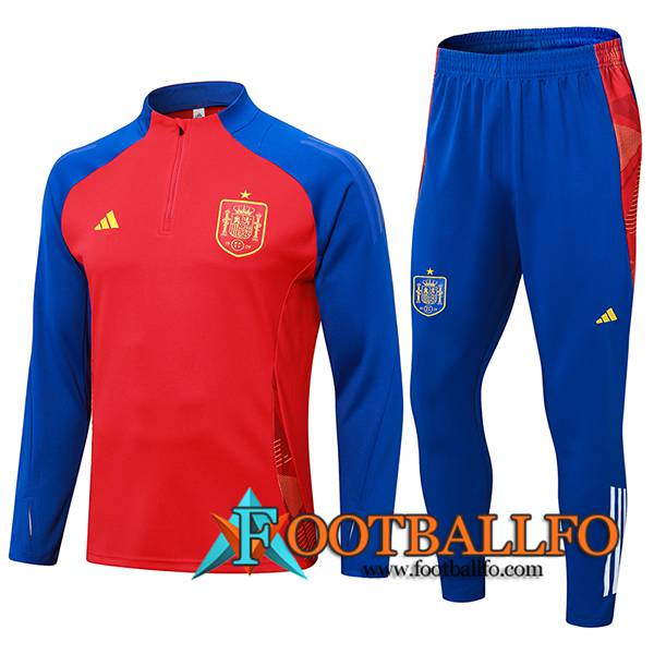 Chandal Equipos De Futbol España Rojo/Azul 2024/2025 -02