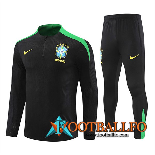 Chandal Equipos De Futbol Brasil Negro/Verde 2024/2025