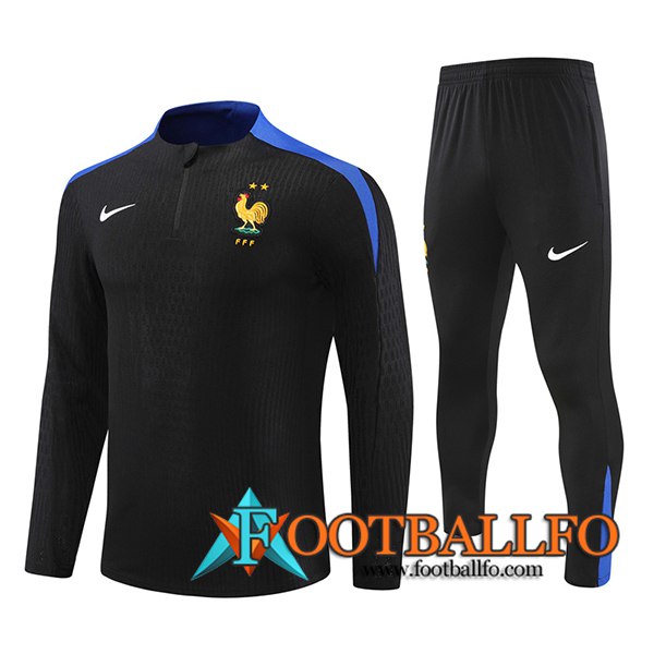 Chandal Equipos De Futbol Francia Negro/Azul 2024/2025