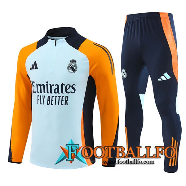 Chandal Equipos De Futbol Real Madrid Azul/Negro/Naranja 2024/2025