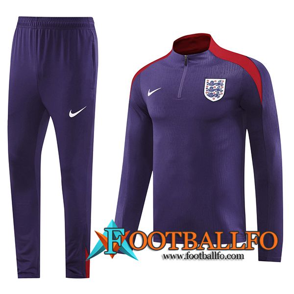 Chandal Equipos De Futbol Inglaterra Violeta/Rojo 2024/2025