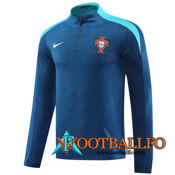 Sudadera De Entrenamiento Portugal azul real 2024/2025