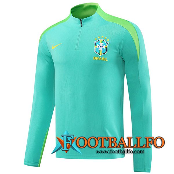 Sudadera De Entrenamiento Brasil Verde 2024/2025