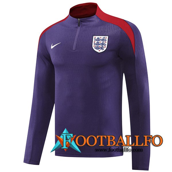 Sudadera De Entrenamiento Inglaterra Violeta/Rojo 2024/2025